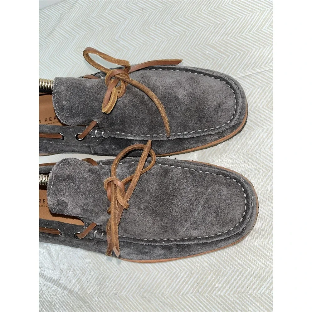 NEW REPUBLIC Flynn Boat Suede Casual Gray‎ Shoe Size 11 Mocasines Comfort Style